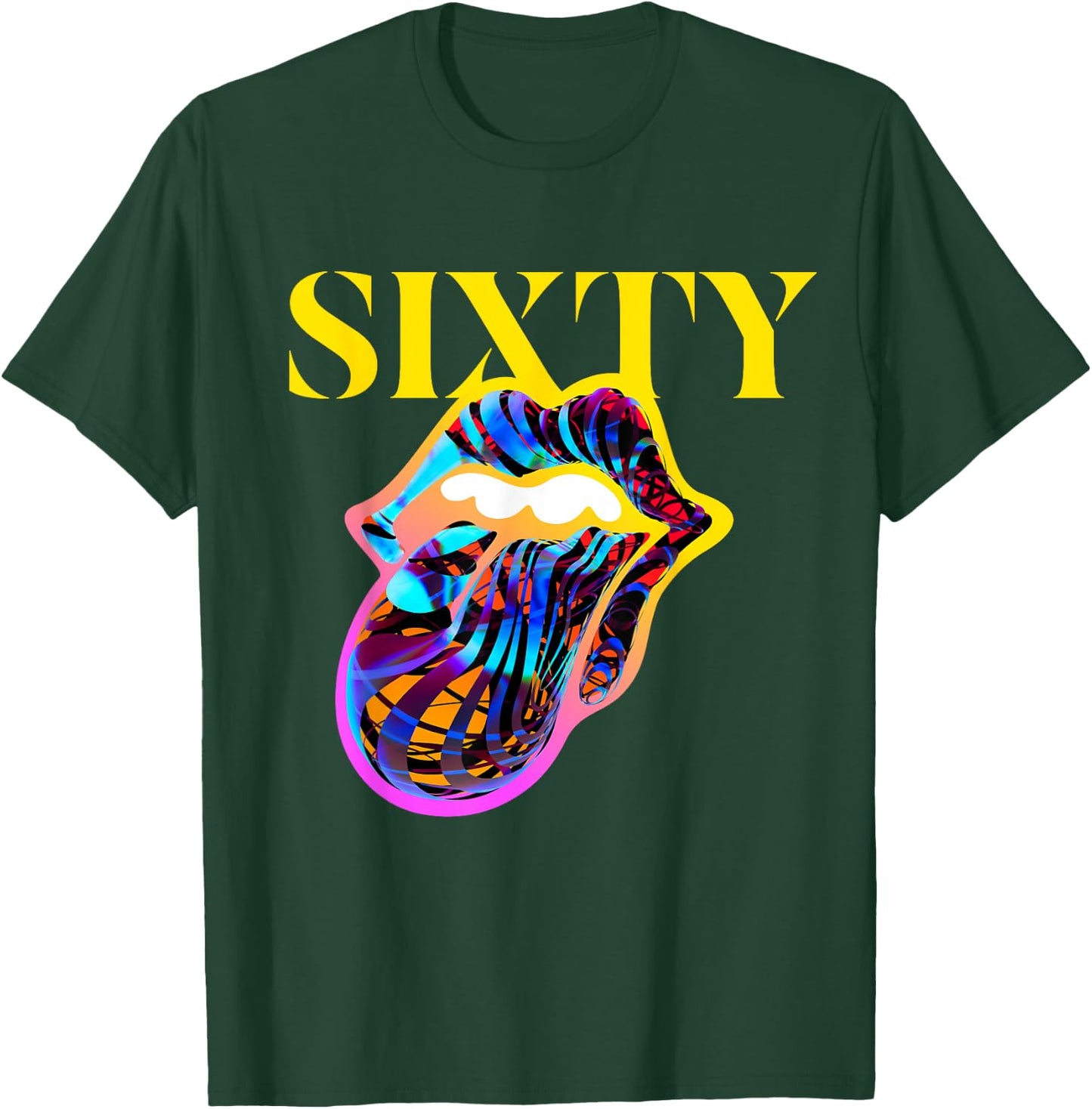 Official Rolling Stones Sixty Tongue T-Shirt - T-Shirt | Forest