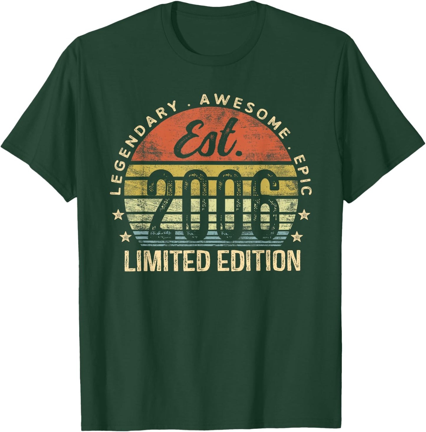 Legendary Awesome Epic 2006 Gifts Boys Girls 19th Birthday Retro Graphic , , Black, Small T-Shirt - T-Shirt | Forest