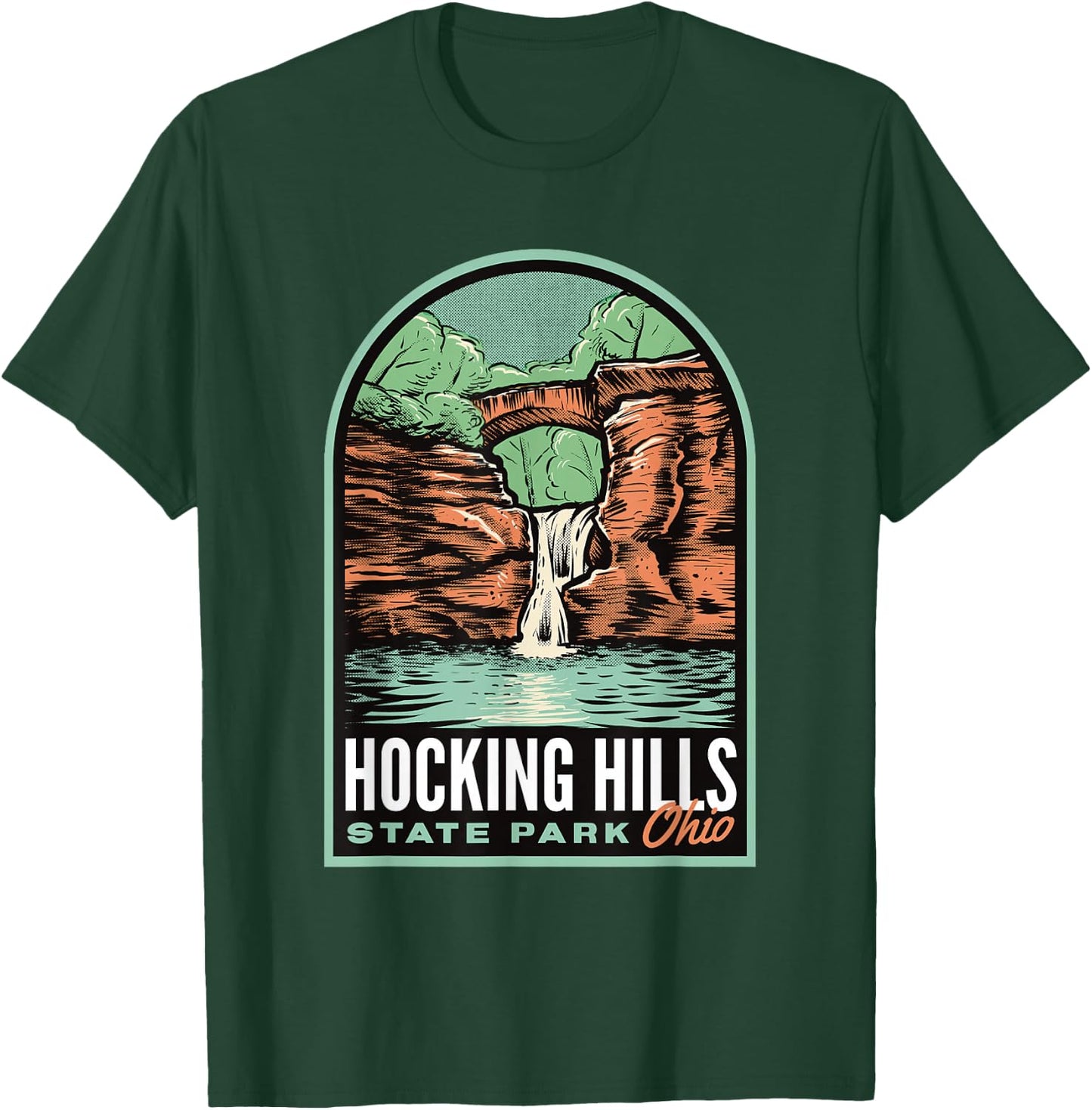Hocking Hills State Park Ohio Vintage T-Shirt - T-Shirt | Forest