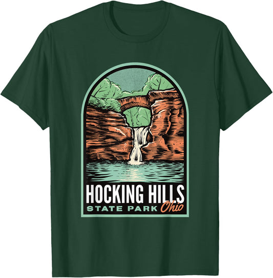 Hocking Hills State Park Ohio Vintage T-Shirt - T-Shirt | Forest