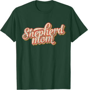 Vintage German Shepherd Mom Gift Dog Lover Pet Shepard Mama T-Shirt - T-Shirt | Forest