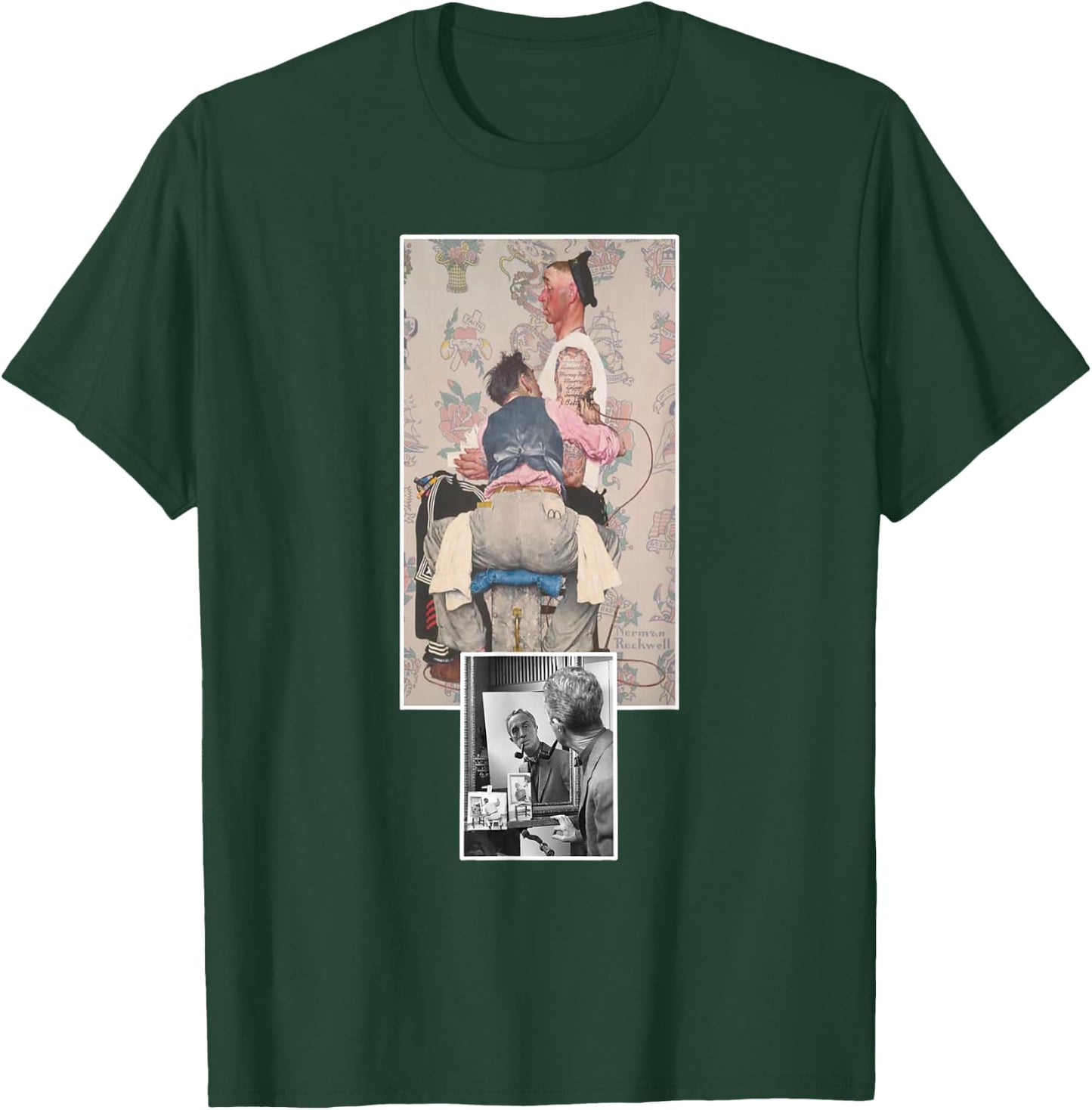 Norman Rockwell. the Tattoo Artist T-Shirt - T-Shirt | Forest