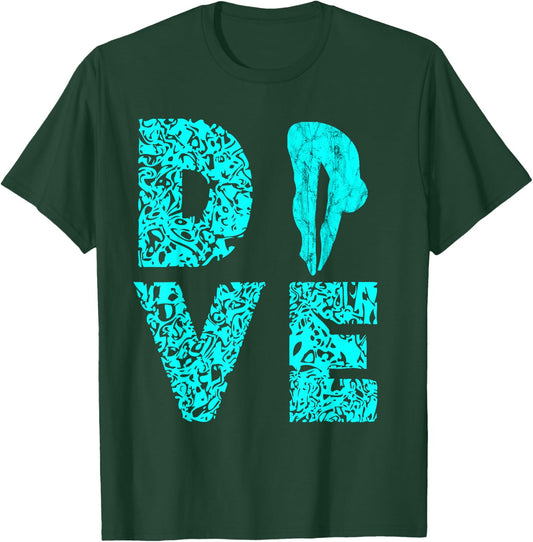 Springboard Diving Water Platform Diver Springboard Dive T-Shirt - T-Shirt | Forest