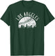 Vintage Los Angeles California Skyline Apparel LA T-Shirt - T-Shirt | Forest