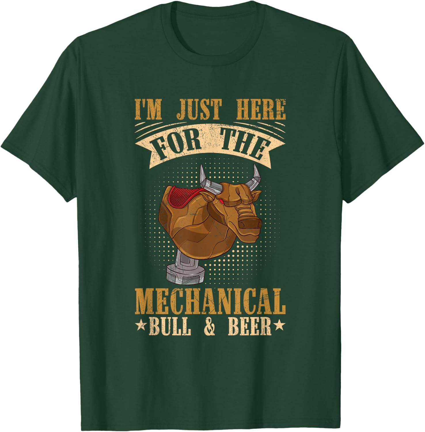 Mechanical Bull Riding Quote for a Mechanical bull rider T-Shirt - T-Shirt | Forest