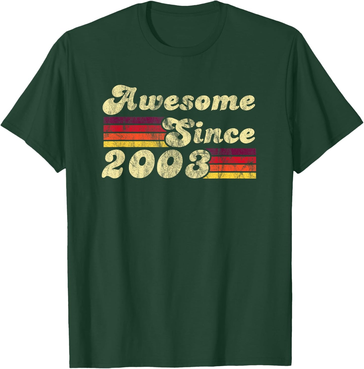Awesome Since 2003 Vintage Gifts T-Shirt - T-Shirt | Forest