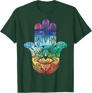 Hamsa Top with Beautiful Hamsa Hand T-Shirt - T-Shirt | Forest