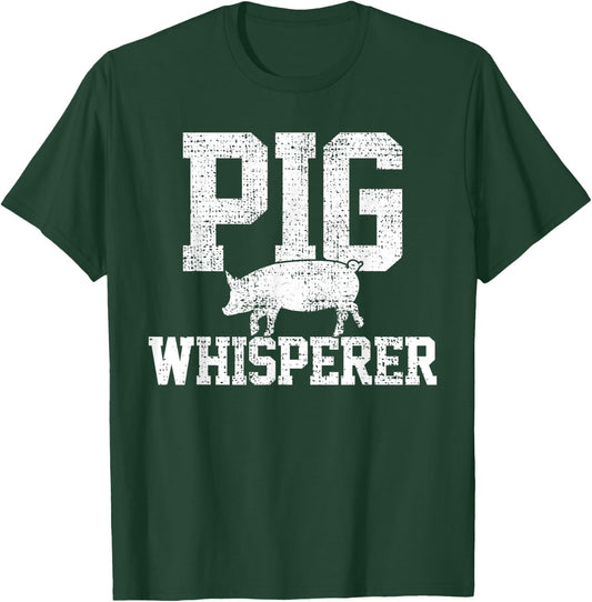 Pigs Whisperer Farmer Vintage Small T-Shirt - T-Shirt | Forest