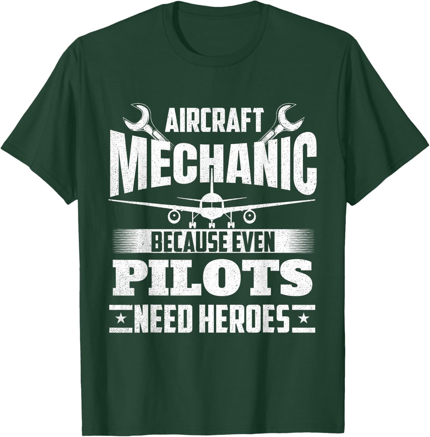 Aircraft Mechanic - Airplane Maintenance Engineer Aviation T-Shirt - T-Shirt | Forest