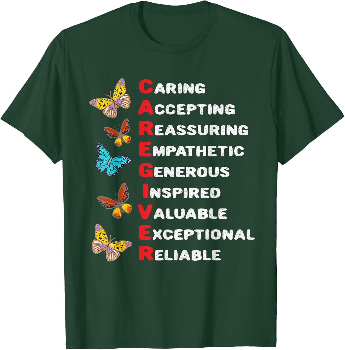 Patient Care Assistant Home Health Worker Caregiver T-Shirt - T-Shirt | Forest
