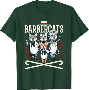 Barbershop Quartet Cats Singing Harmony Singer T-Shirt - T-Shirt | Forest