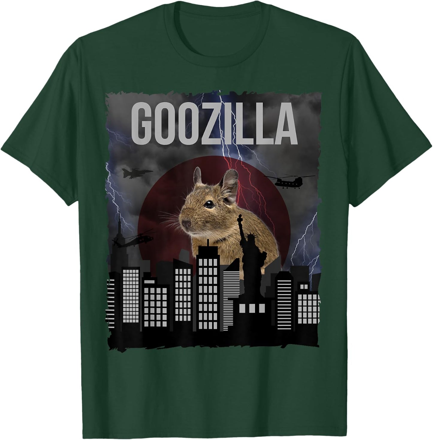 GOOZILLA | Funny Degu Saying | Octodon Degus Accessory T-Shirt - T-Shirt | Forest