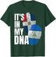 Nicaraguan And Dominican Mix DNA Flag Heritage T-Shirt - T-Shirt | Forest