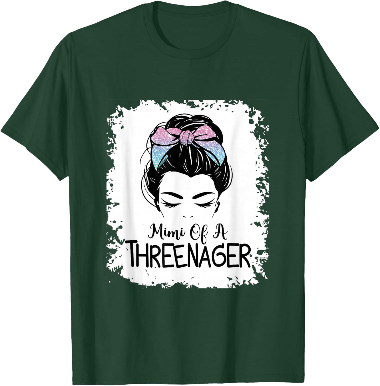 Mimi Of A Threenager Girl Mimi Birthday 3 Years T-Shirt - T-Shirt | Forest