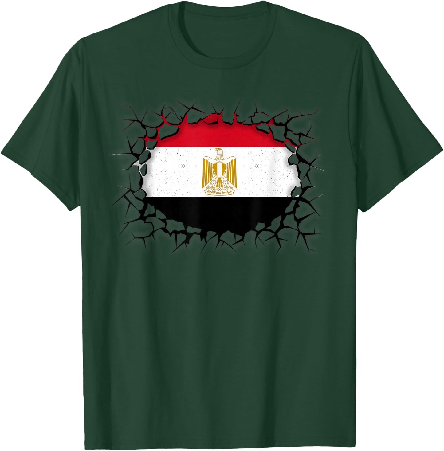 Egypt Flag Graphic T-Shirt - T-Shirt | Forest