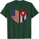 Cuba American Flag Vintage Cuban American T-Shirt - T-Shirt | Forest
