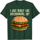 Funny Cheeseburger Hamburger Design Burger Lover Men Women T-Shirt - T-Shirt | Forest