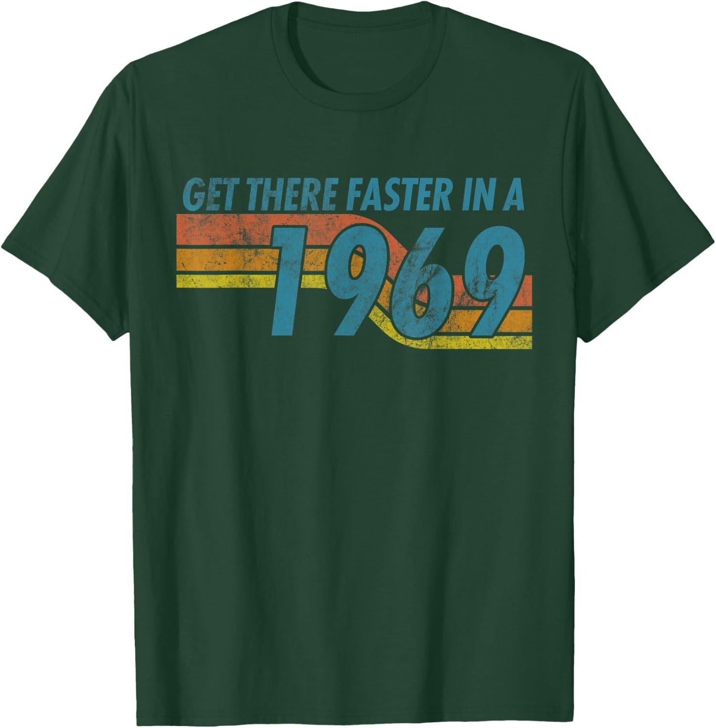 1969 Vintage Classic Muscle Retro Car Truck Sports Race Guy T-Shirt - T-Shirt | Forest