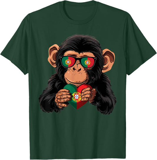 Portugal Flag Portuguese Pride Portuguese Roots Portugal T-Shirt - T-Shirt | Forest