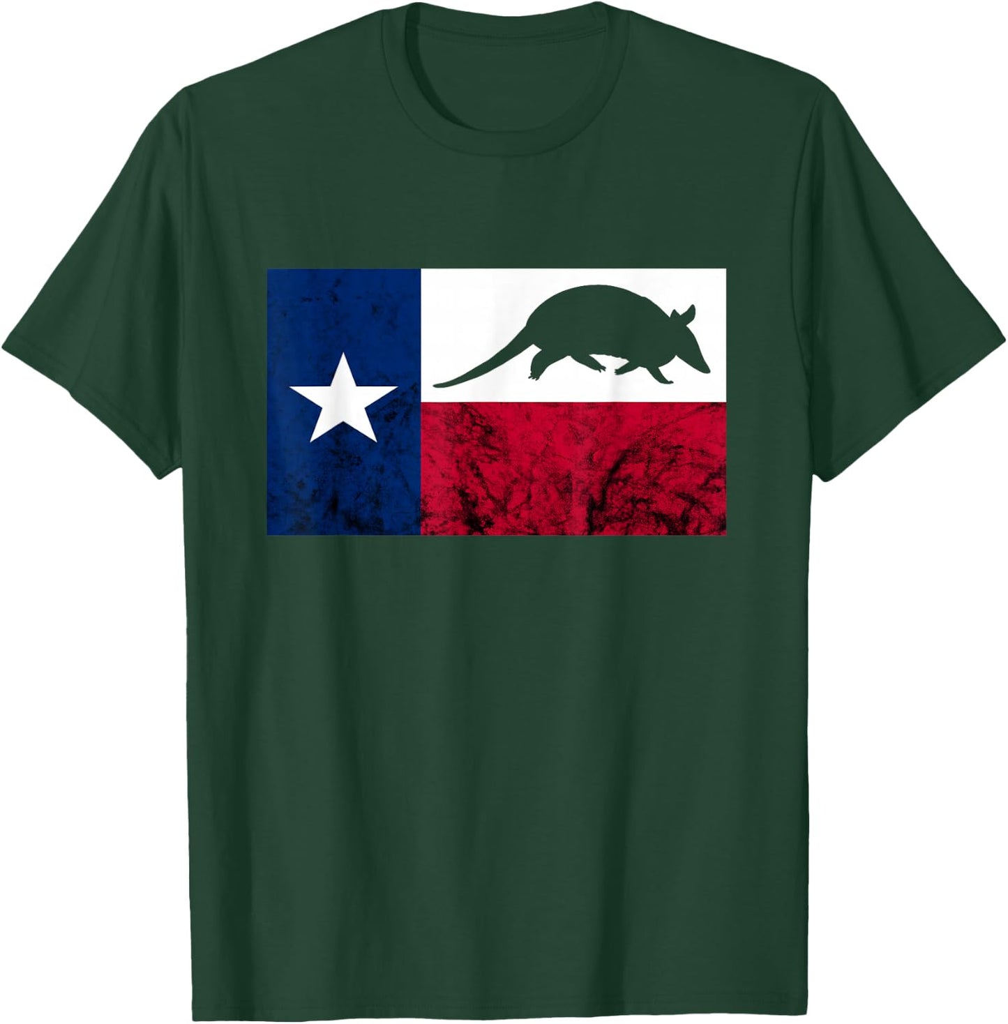 Armadillo Cowboy Texas Flag Armadillo Texan Forest Animal T-Shirt - T-Shirt | Forest