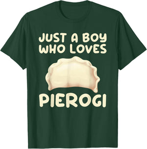 Cool Pierogi Art For Boys Men Kids Pierogi Dumpling Food T-Shirt - T-Shirt | Forest