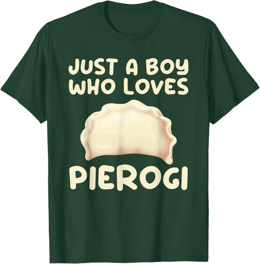 Cool Pierogi Art For Boys Men Kids Pierogi Dumpling Food T-Shirt - T-Shirt | Forest