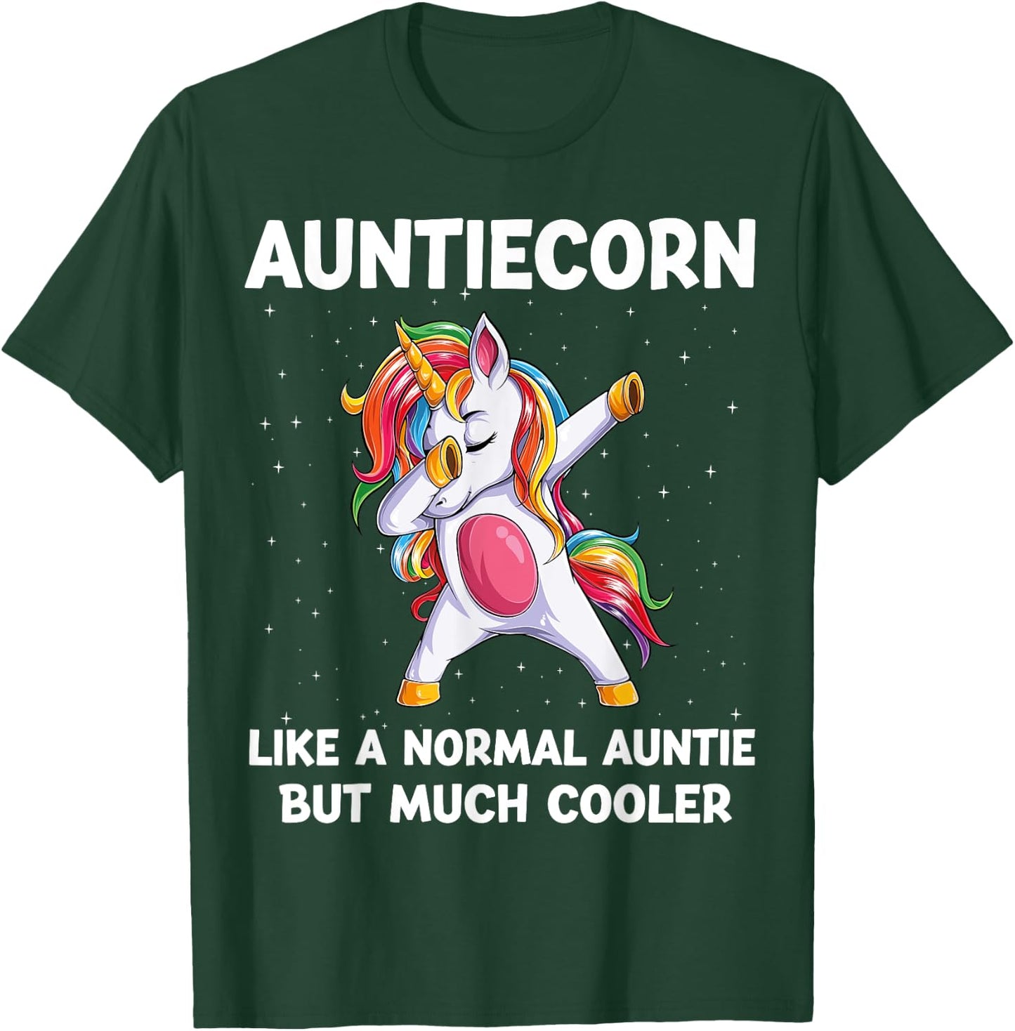 AuntieCorn Auntie Unicorn Birthday Family Matching Bday T-Shirt - T-Shirt | Forest