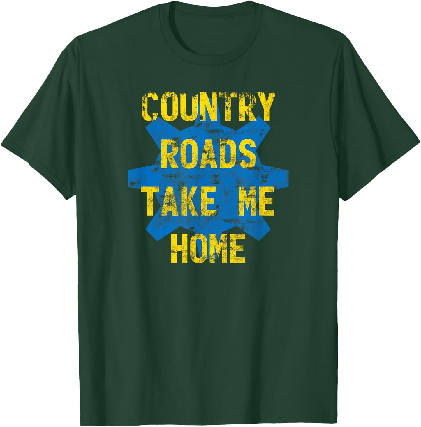 MathWare Country Roads Take Me Home Vault Gear 76 Gift T-Shirt - T-Shirt | Forest