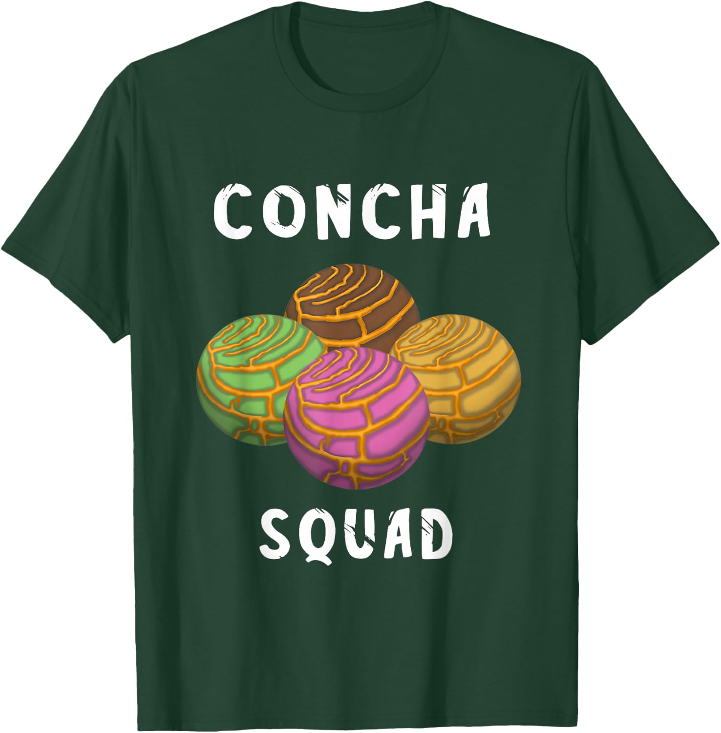 Concha Squad Spanish Conchas Bread Mexicana Team T-Shirt - T-Shirt | Forest