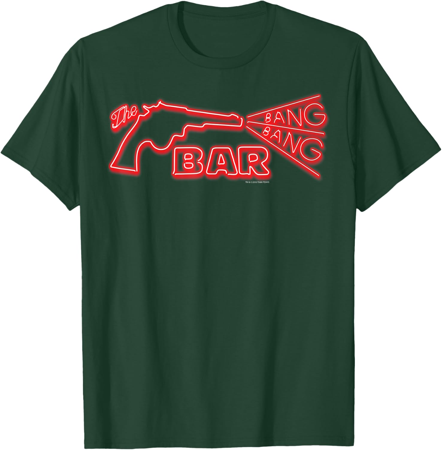 Twin Peaks The Bang Bang Bar Neon Sign Graphic T-Shirt - T-Shirt | Forest