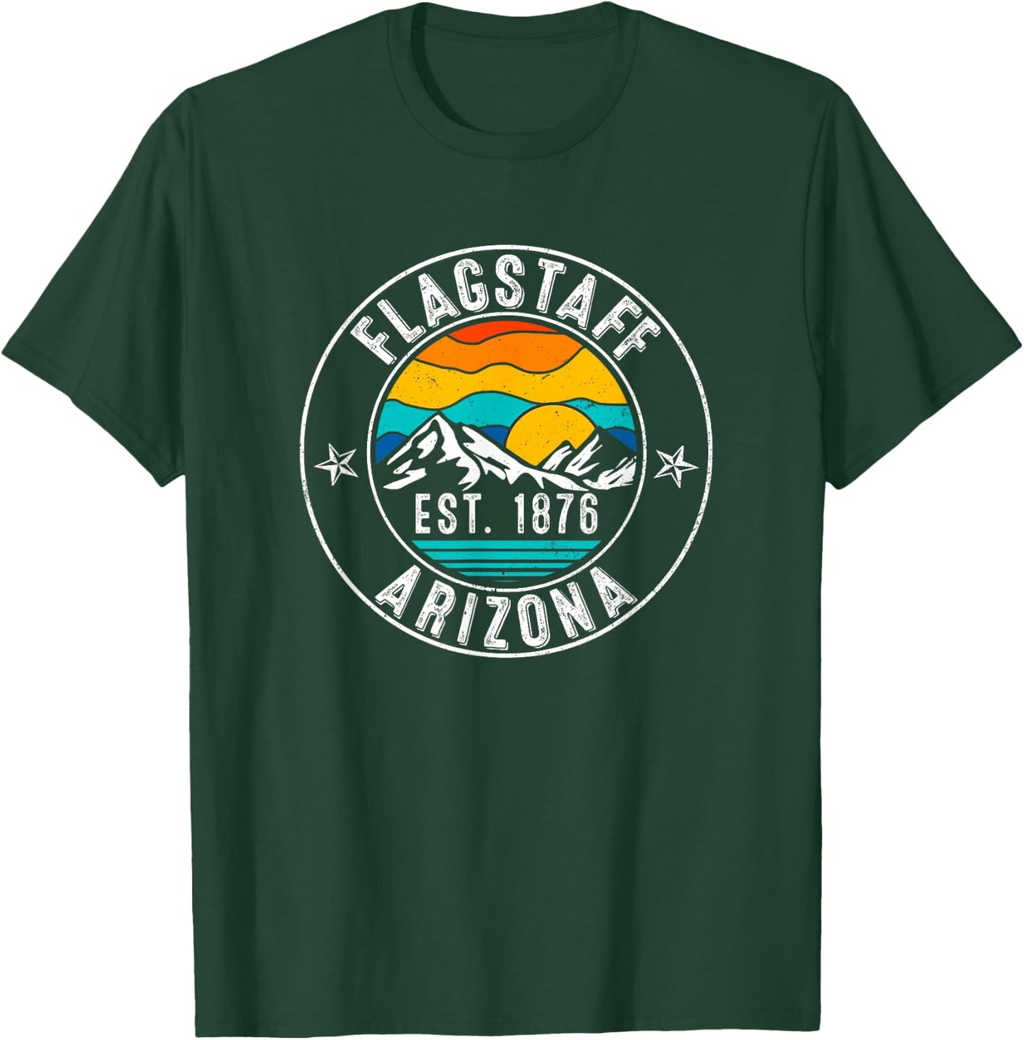 Retro 70s 80s Flagstaff Arizona AZ T-Shirt - T-Shirt | Forest