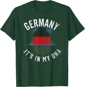 Vintage Germany Flag - It Is In My DNA - German Gift T-Shirt - T-Shirt | Forest