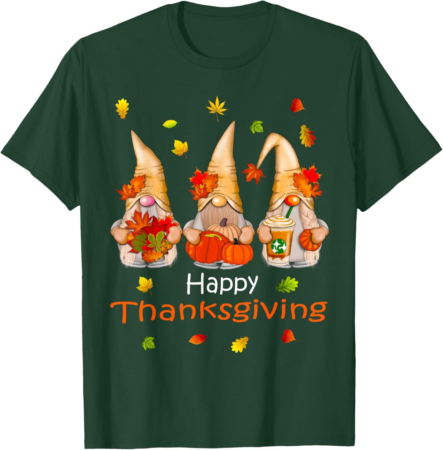 Funny Thanksgiving Shirts Gnome - Gnomies Family T-Shirt - T-Shirt | Forest