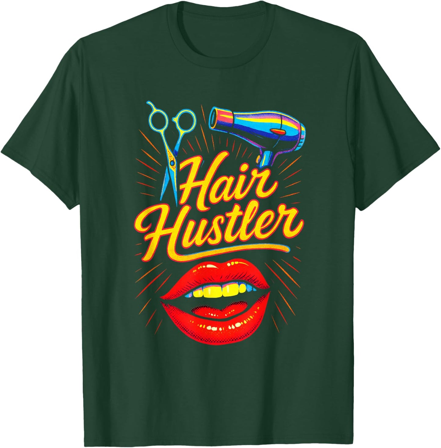 Hair Hustler - Stylist Salon Beauty Professional T-Shirt - T-Shirt | Forest