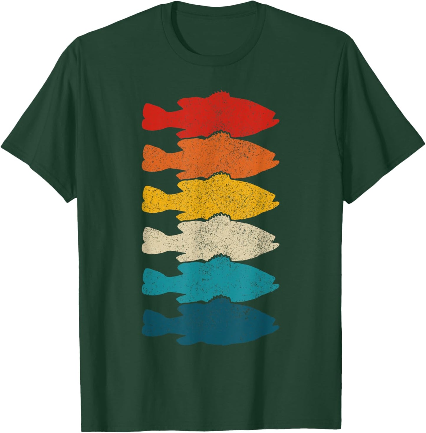 Largemouth Bass Vintage Fish Bass Fishing Fisherman T-Shirt - T-Shirt | Forest