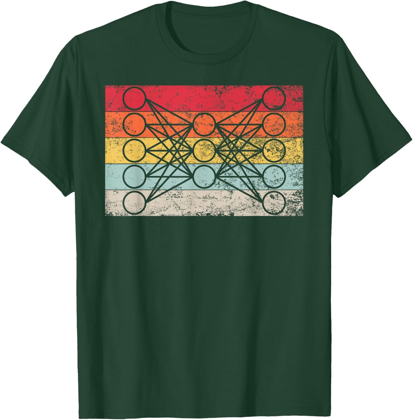 AUTOENCODER Neural Net AI Deep Learning Robot Vintage Style T-Shirt - T-Shirt | Forest