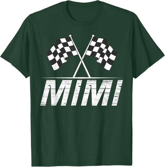 Race Car Birthday Party Racing Family Mimi Pit Crew T-Shirt - T-Shirt | Forest