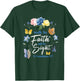 Christian Bible Verse Butterfly Flower 2 Corinthians 5:7 T-Shirt - T-Shirt | Forest