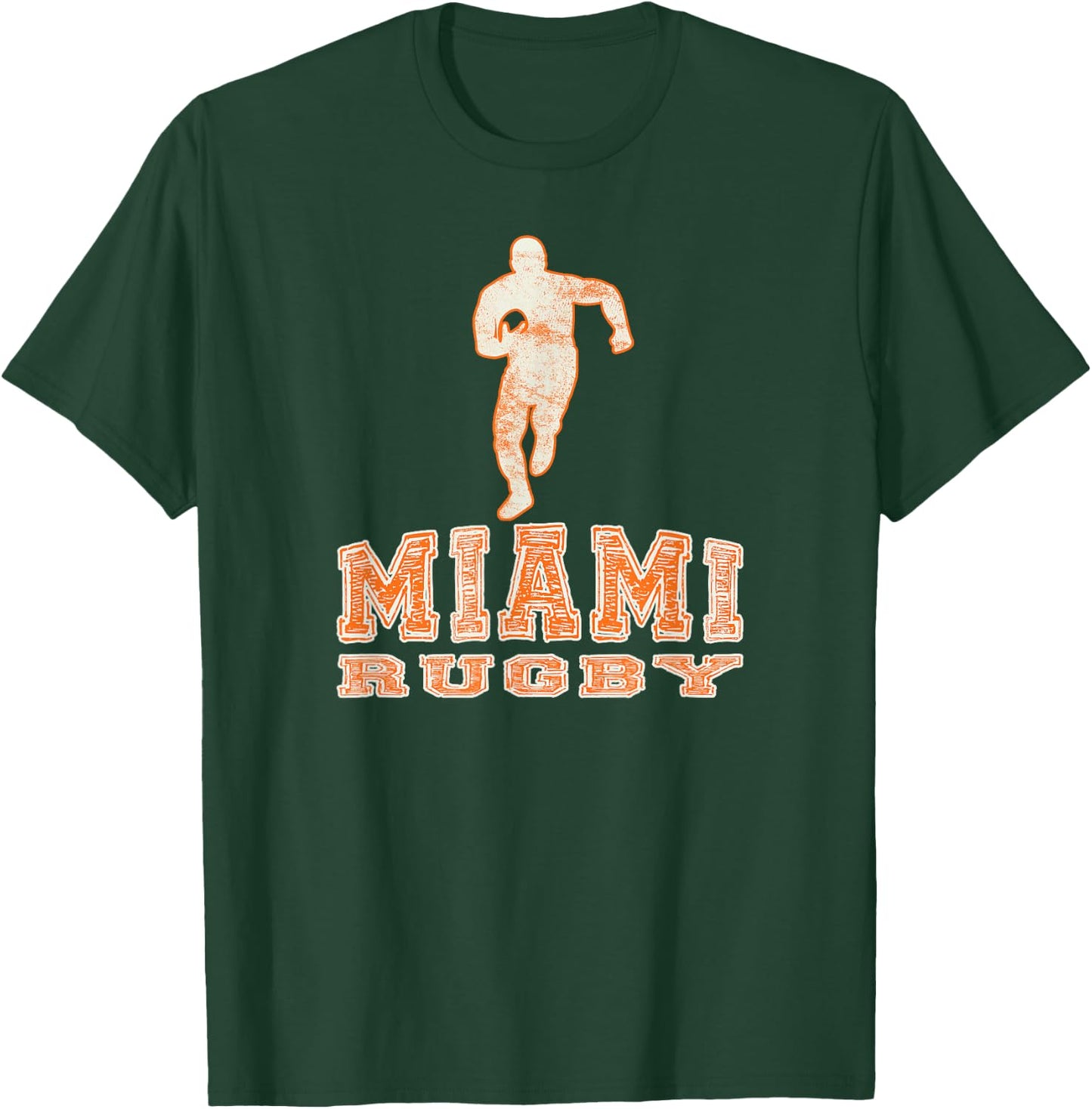 Vintage Miami FL Rugby Shirt T-Shirt - T-Shirt | Forest