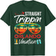 Straight Trippin Orlando Couples Family Vacation Group Trip T-Shirt - T-Shirt | Forest