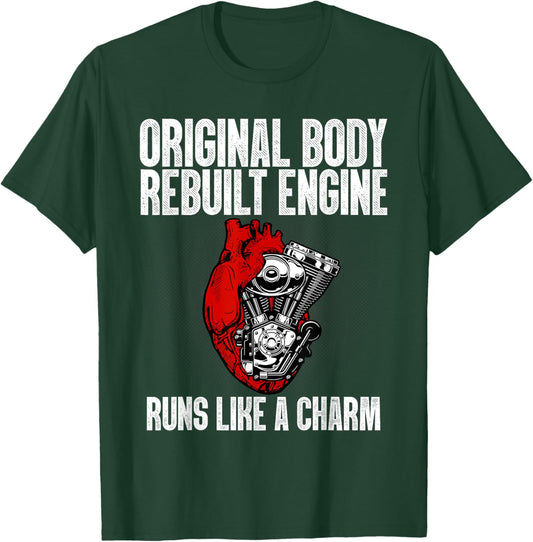 Funny Open Heart Surgery Recovery Survivor Gift Men Women T-Shirt - T-Shirt | Forest