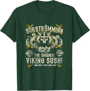 Surströmming Viking Sushi for Fans of Sweden & Surströmming T-Shirt - T-Shirt | Forest
