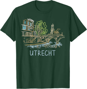 Utrecht Netherlands Art Gift Men Women T-Shirt - T-Shirt | Forest