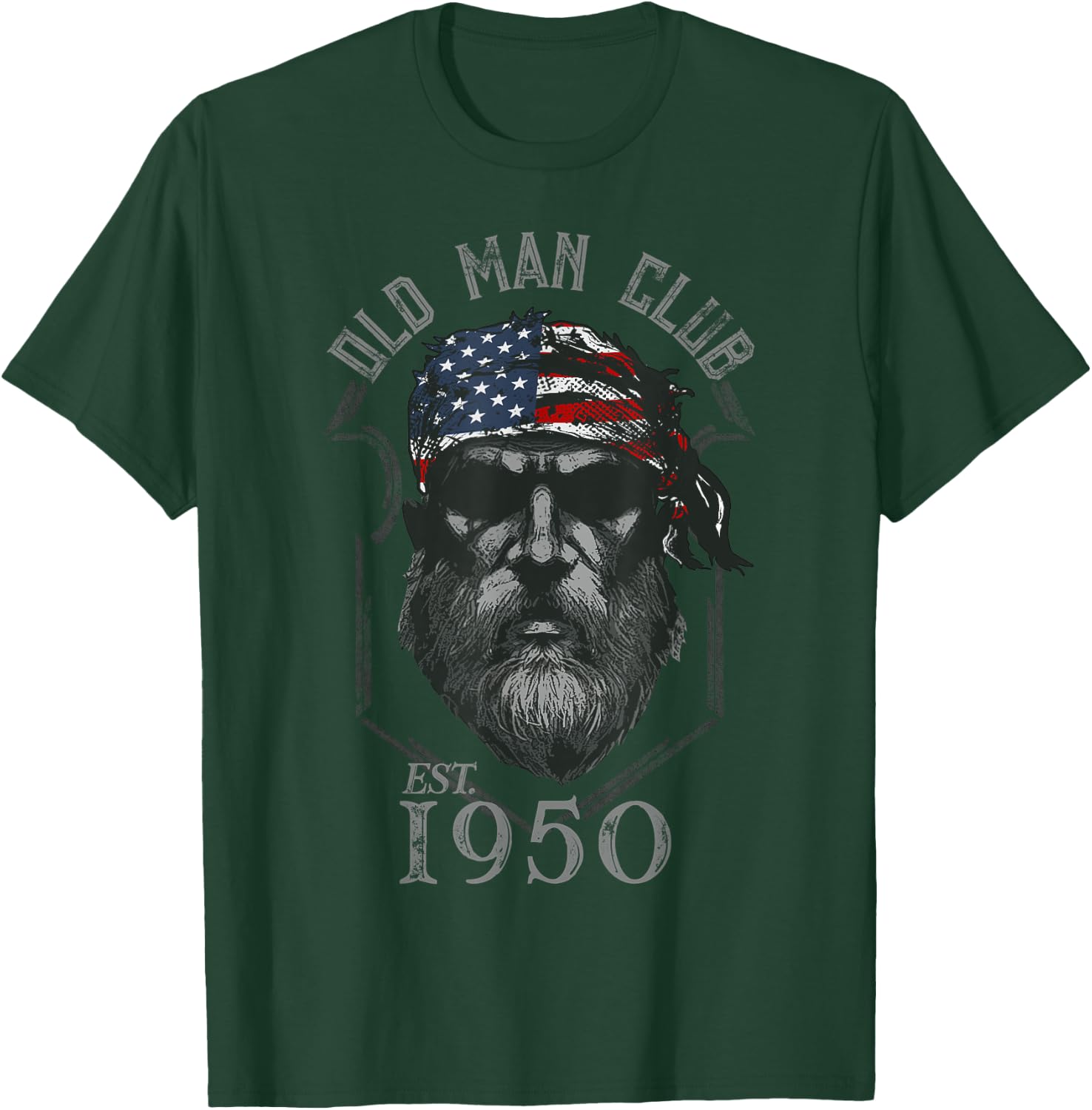 Old Man Club: Established 1950 T-Shirt - T-Shirt | Forest