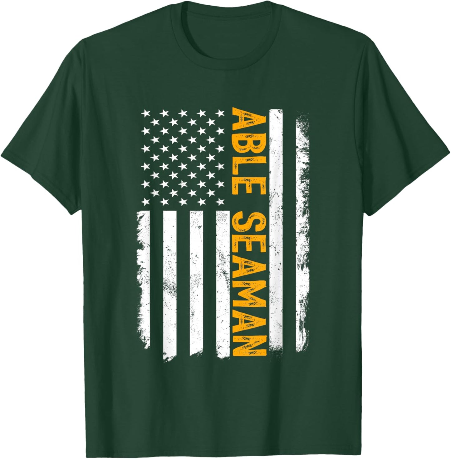 Able Seaman Job, American Flag Able Seamen Career T-Shirt - T-Shirt | Forest