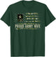 Vintage Proud Army Wife Camo American Flag Veteran Gift Kids Men T-Shirt - T-Shirt | Forest