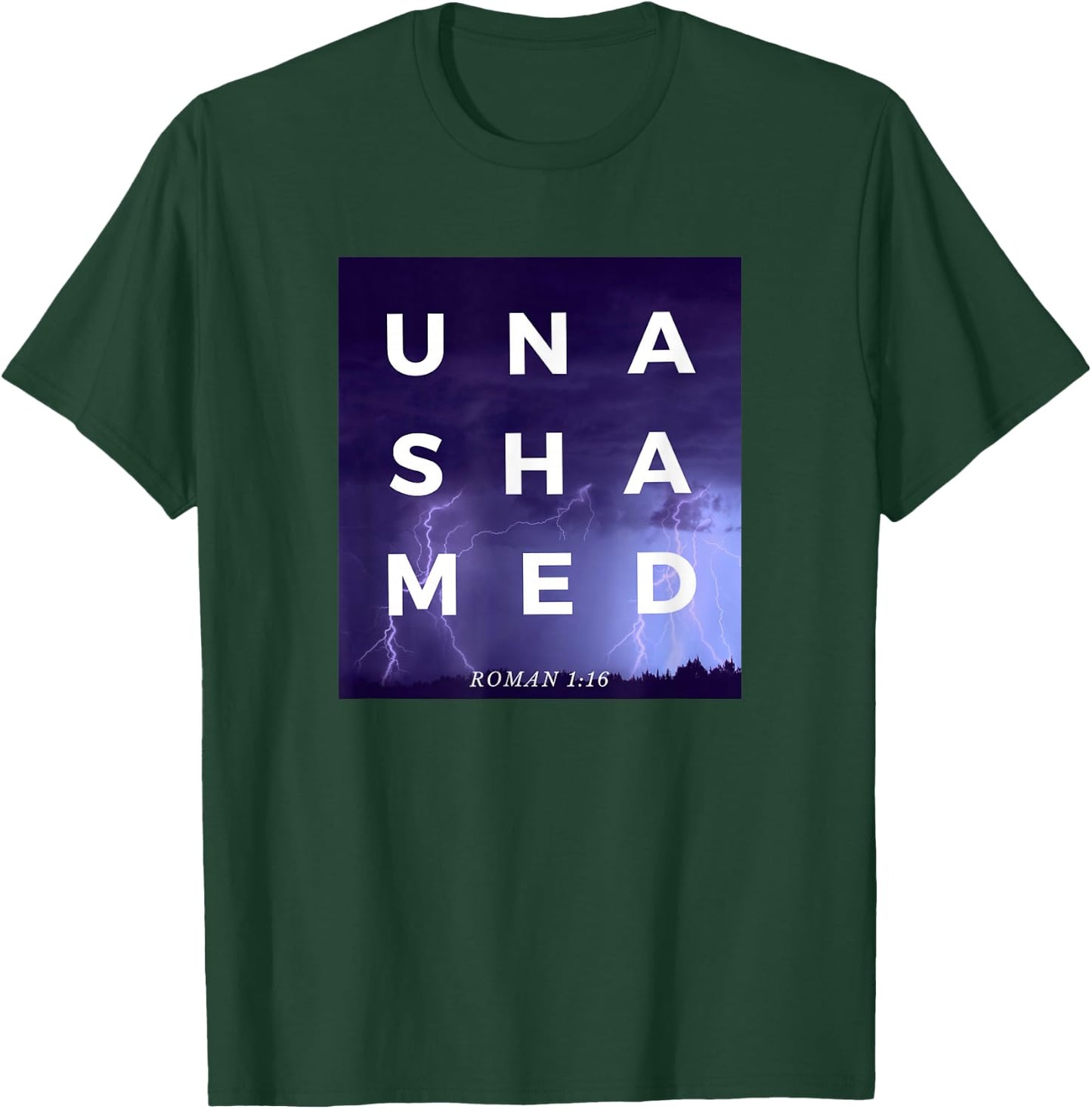 Unashamed 116 Unashamed Tour Roman 1:16 Men's Women's Kid's T-Shirt - T-Shirt | Forest