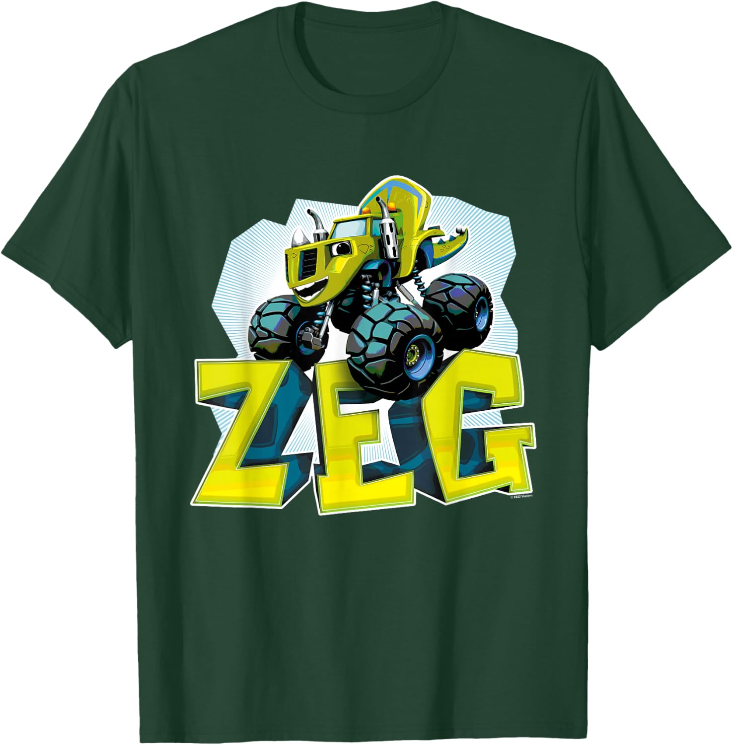 Blaze and the Monster Machines Zeg Badge T-Shirt - T-Shirt | Forest