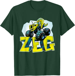 Blaze and the Monster Machines Zeg Badge T-Shirt - T-Shirt | Forest