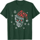Sugar Skull with Santa Hat Christmas Pajama Xmas Gifts T-Shirt - T-Shirt | Forest